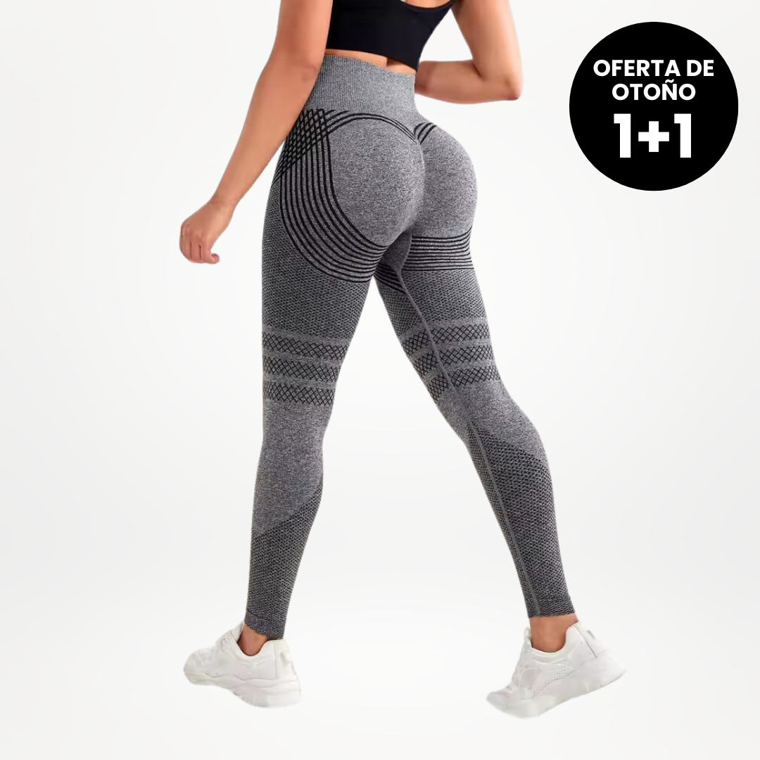 Leggings 3D VivaCuerpo™ - Gris Carbón